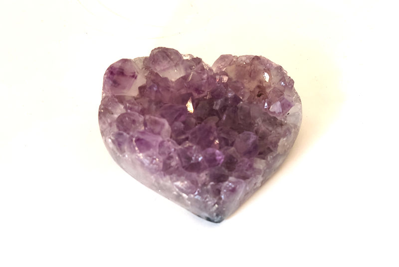 Drusa Corazón de amatista