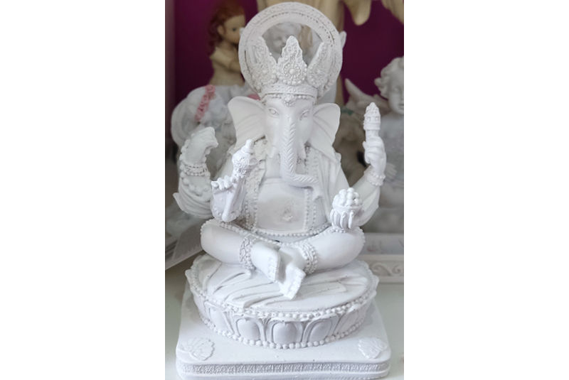 Figura de Ganesha color Blanco