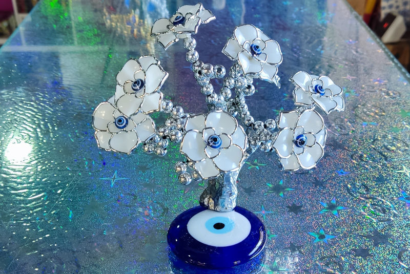 Bonsai Ojo Turco Blanco y Plateado