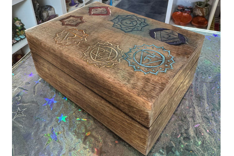 Caja Madera 7 Chakras