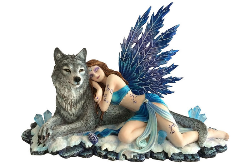 Figura Hada Kaela con Lobo